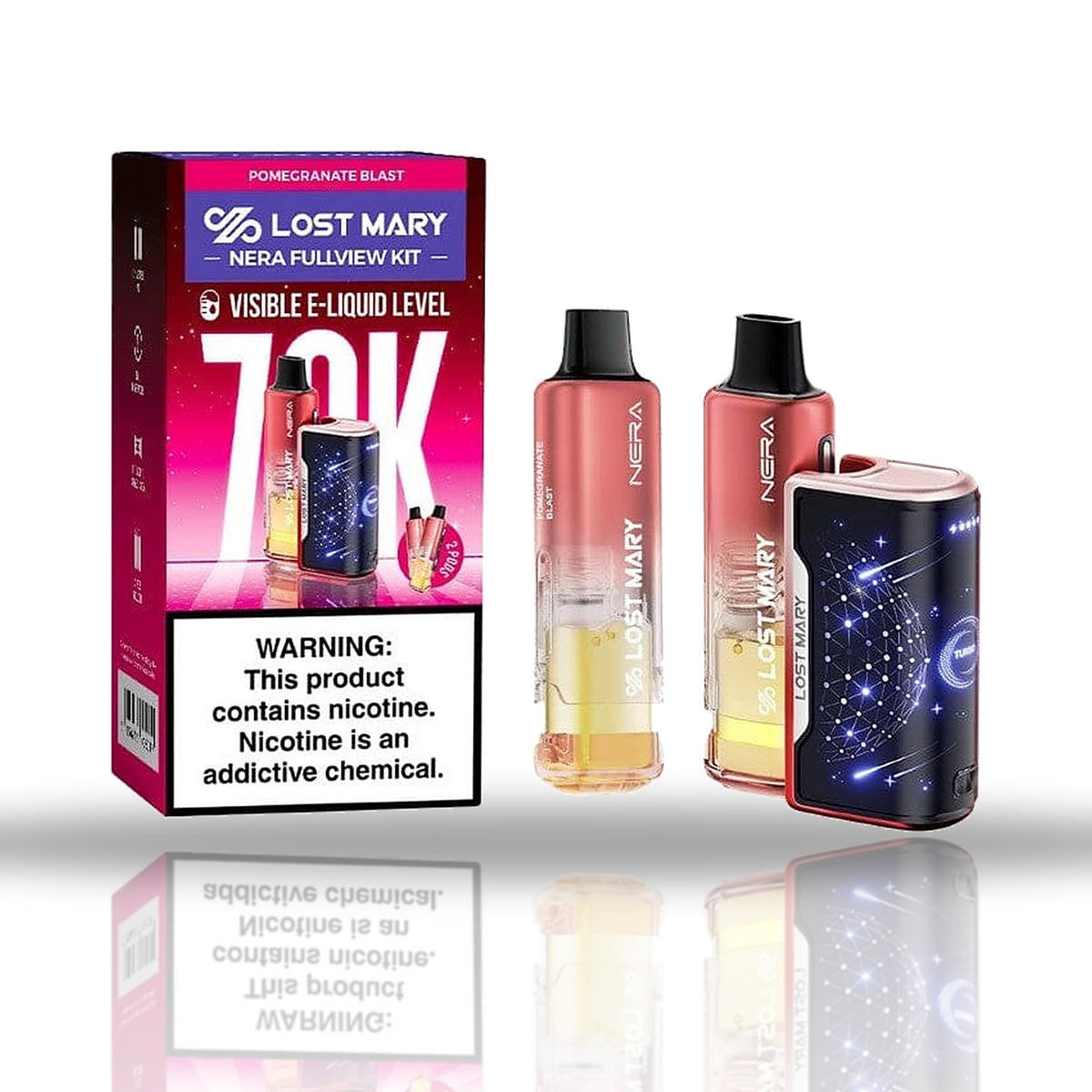 Pomegranate Blast — kit — Lost Mary NERA Fullview Kit 70K