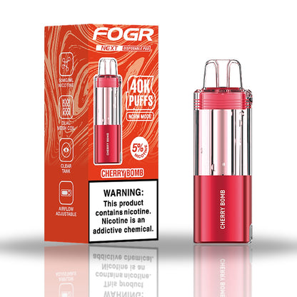 Cherry Bomb — box & pod — Fogr Next 40K Pod