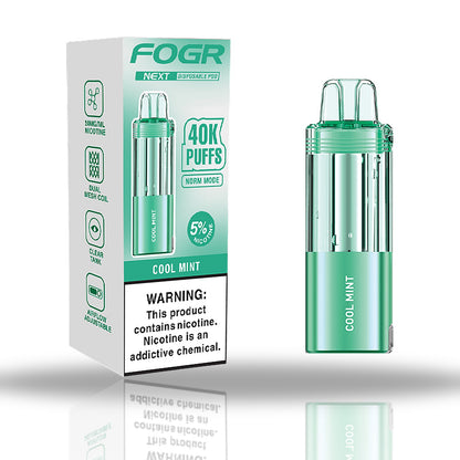 Cool Mint — box & pod — Fogr Next 40K Pod
