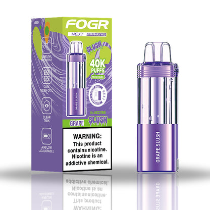 Grape Slush — box & pod — Fogr Next 40K Pod