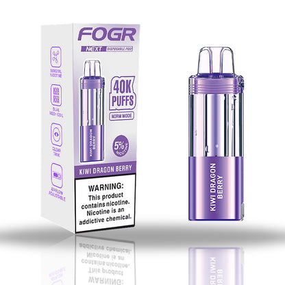 Kiwi Dragon Berry — box & pod — Fogr Next 40K Pod