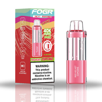 Red Velvet Cupcake — box & pod — Fogr Next 40K Pod
