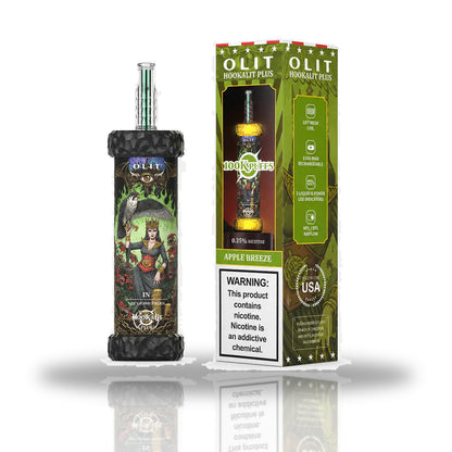 OLIT Hookalit Plus 100K Puffs Disposable Hookah Vape — Apple Breeze