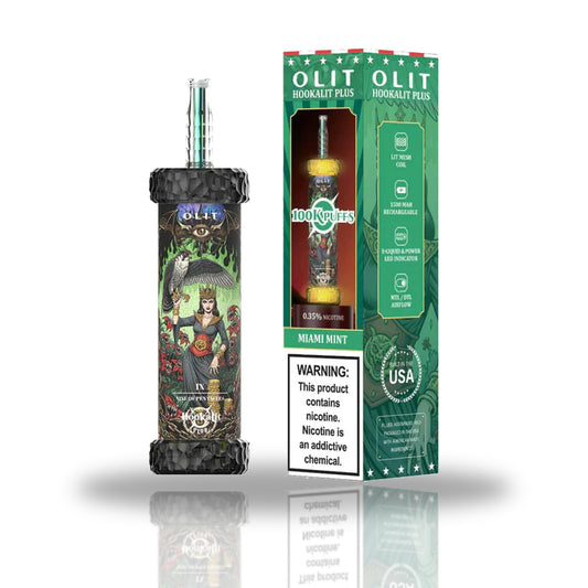 OLIT Hookalit Plus 100K Puffs Disposable Hookah Vape — Miami Mint
