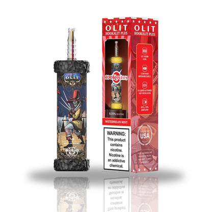 OLIT Hookalit Plus 100K Puffs Disposable Hookah Vape — Watermelon Mint