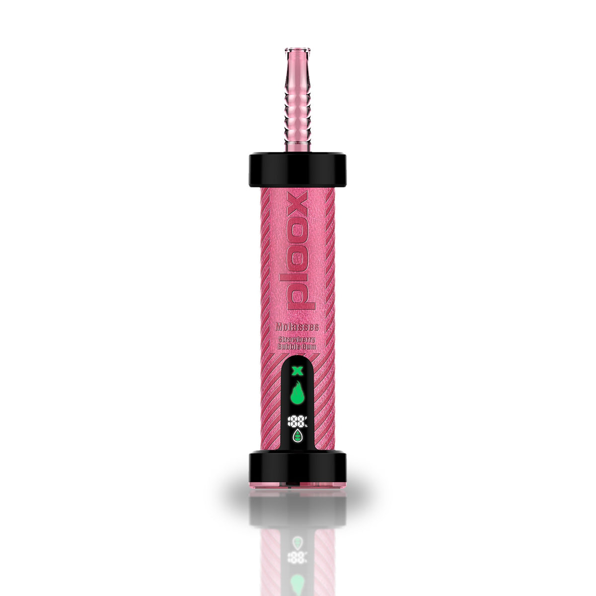 Ploox Molasses 75K Disposable Hookah Vape — Strawberry Bubble Gum
