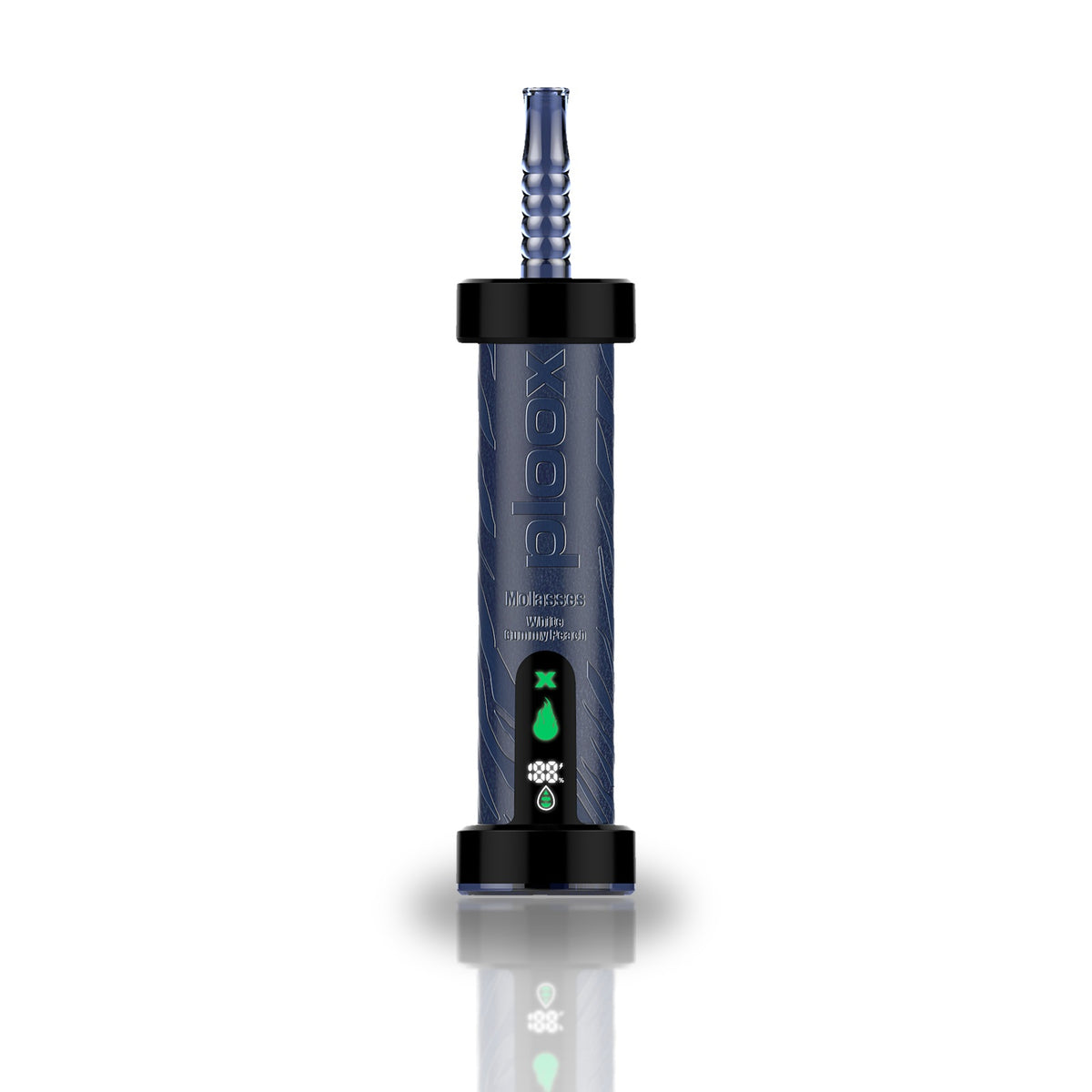 Ploox Molasses 75K Disposable Hookah Vape — White Gummy Peach