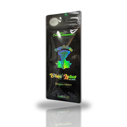 Higher Your Consciousness Psyclone Dragon Melon blue lotus pre-rolls 2ct pouch