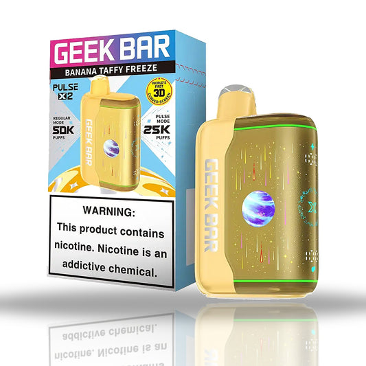 Banana Taffy Freeze — device — Geek Bar Pulse X2 50K Disposable Vape