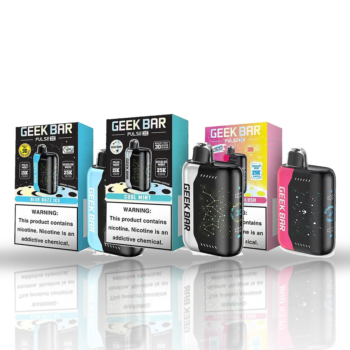 Geek Bar Pulse X 25K — all flavors