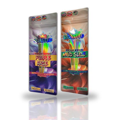 Roasted Ultra-Potent Blue Lotus Pre-Rolls 2ct - Purple Haze and Mud Slide