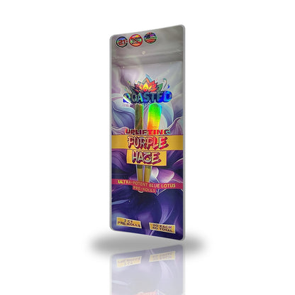Roasted Purple Haze Uplifting ultra-potent blue lotus pre-rolls 2ct pouch
