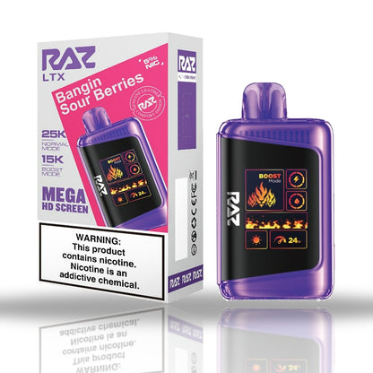RAZ LTX 25K Disposable Vape — Bangin' Sour Berries