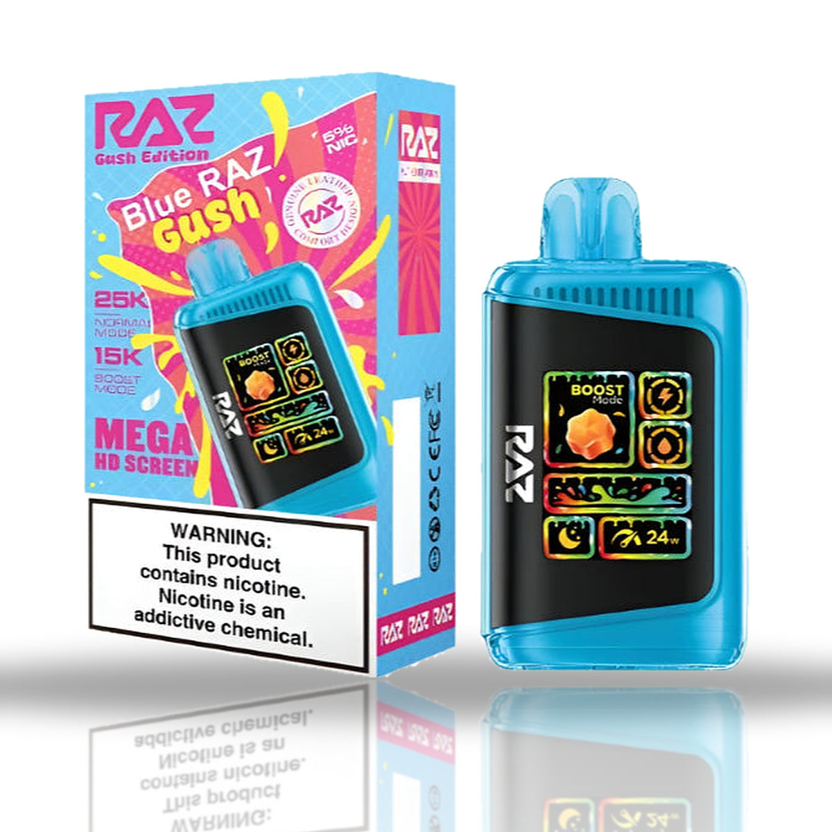 RAZ LTX 25K Disposable Vape — Blue Raz Gush