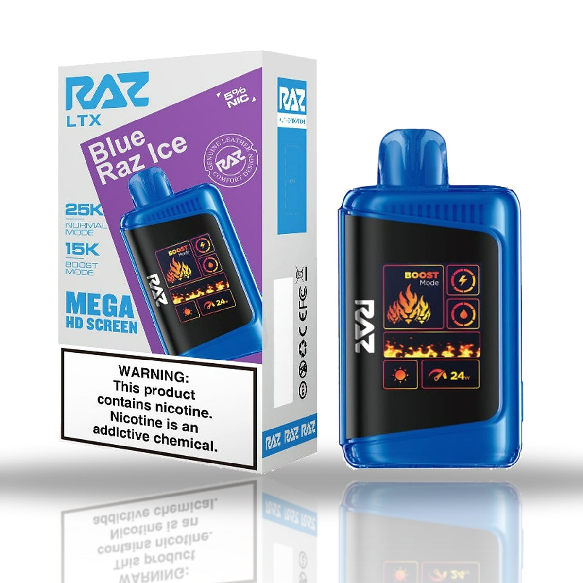 RAZ LTX 25K Disposable Vape — Blue Razz Ice
