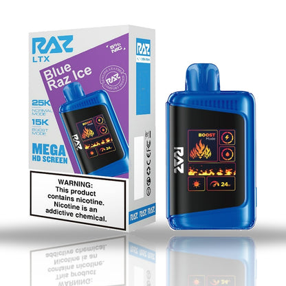 RAZ LTX 25K Disposable Vape — Blue Razz Ice