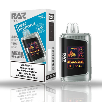 RAZ LTX 25K Disposable Vape — Clear Diamond