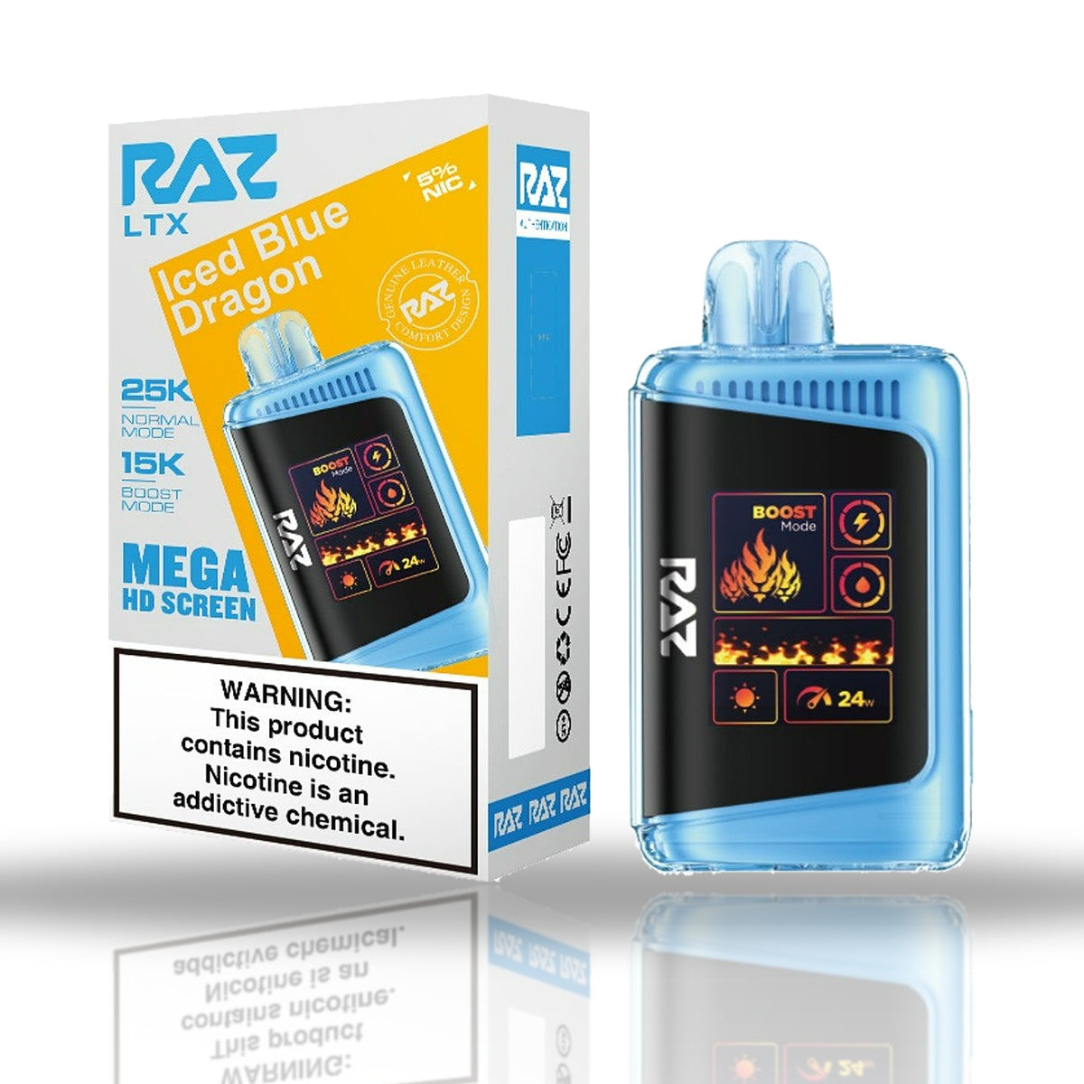 RAZ LTX 25K Disposable Vape — Iced Blue Dragon