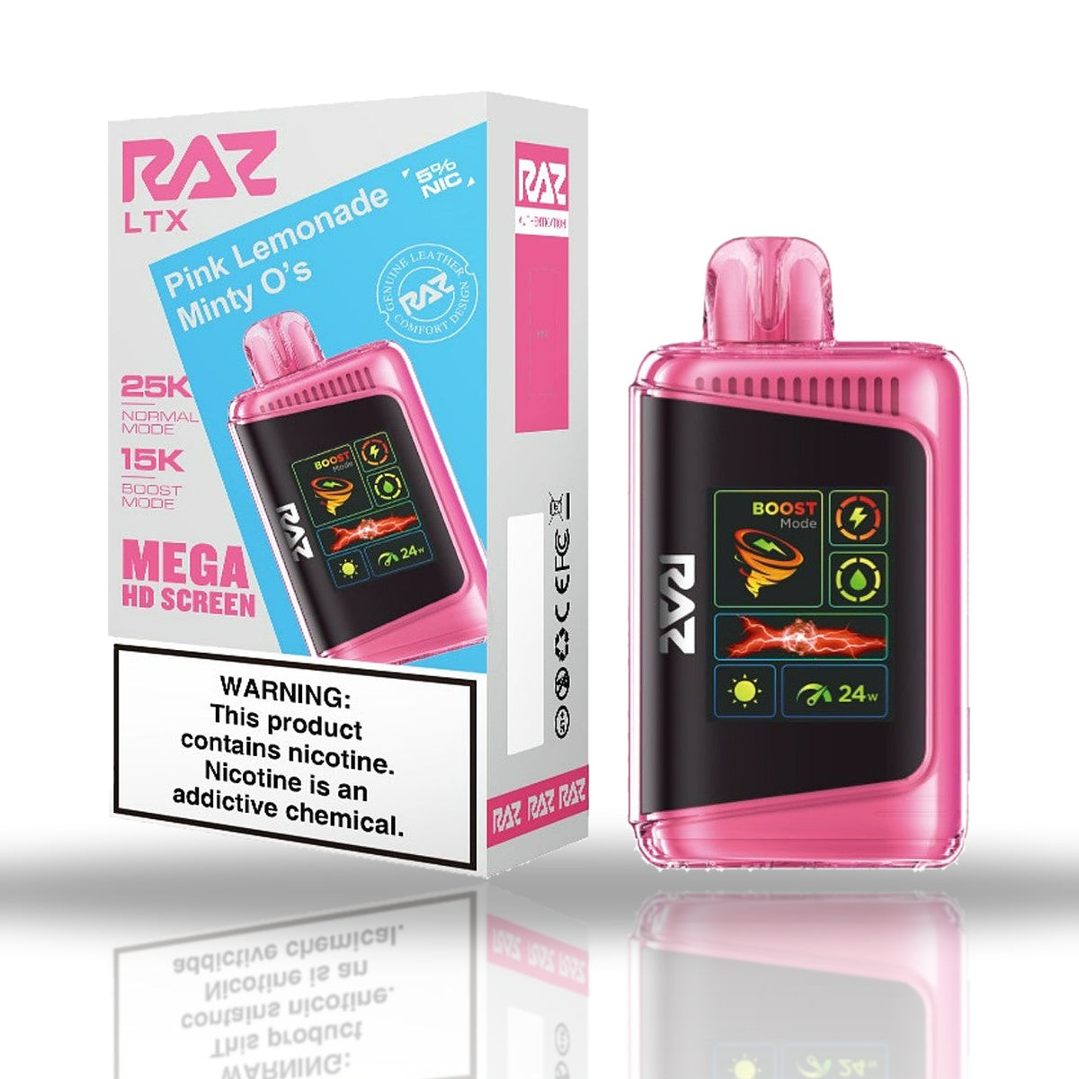 RAZ LTX 25K Disposable Vape — Pink Lemonade Minty O's