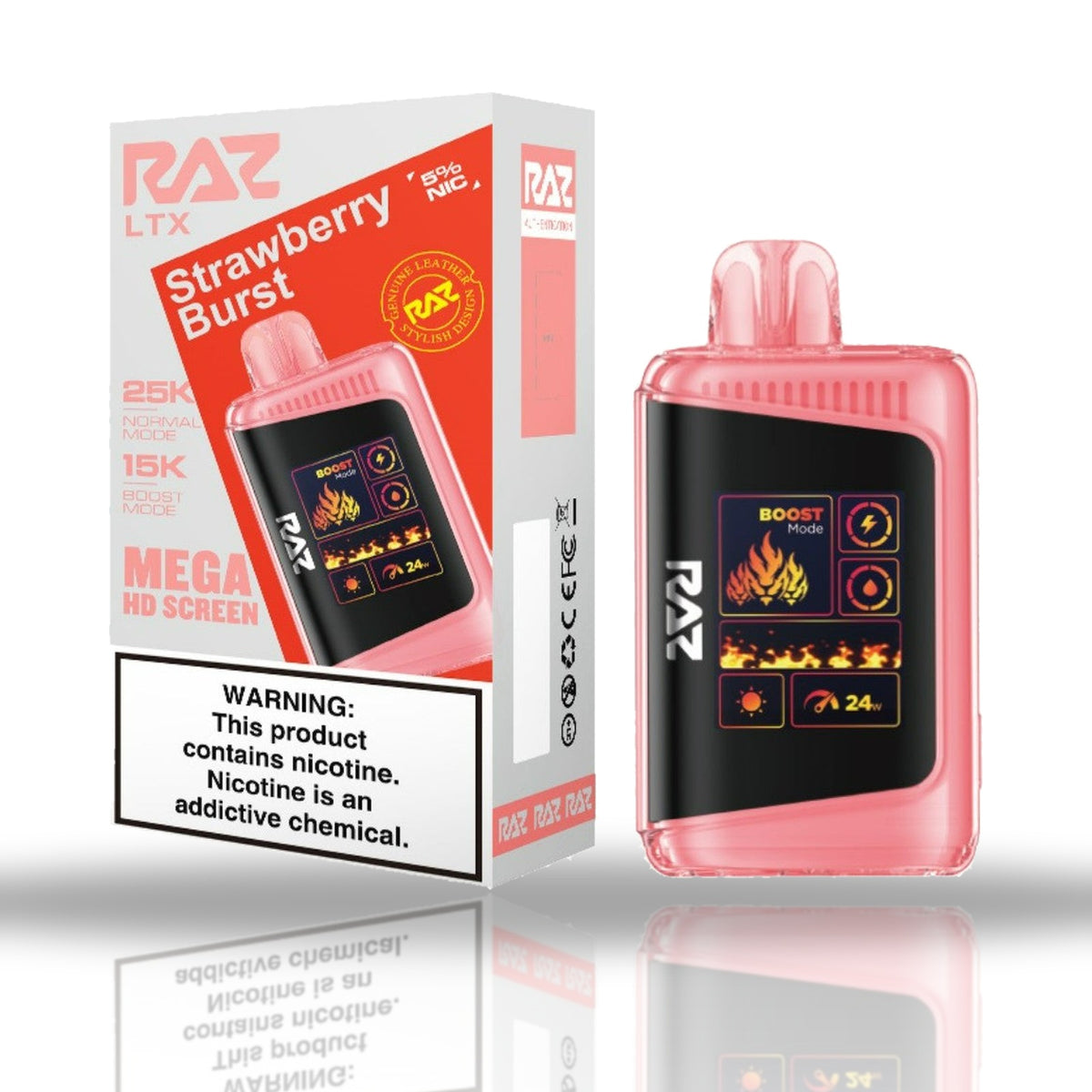 Strawberry Burst — device — RAZ LTX 25K Disposable Vape