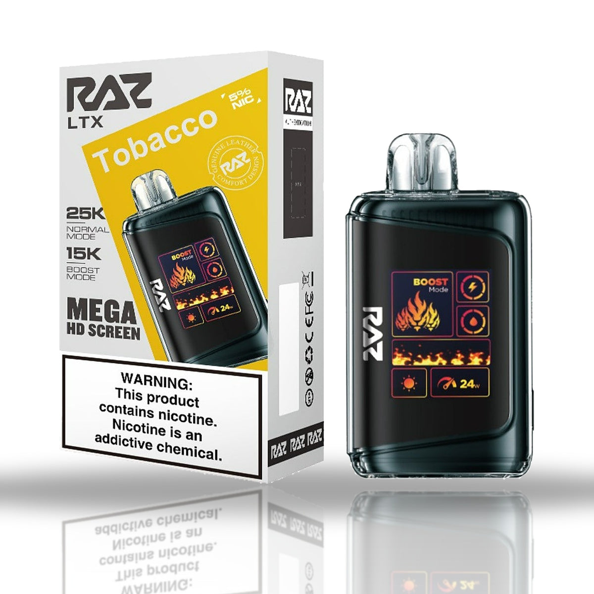 RAZ LTX 25K Disposable Vape — Tobacco