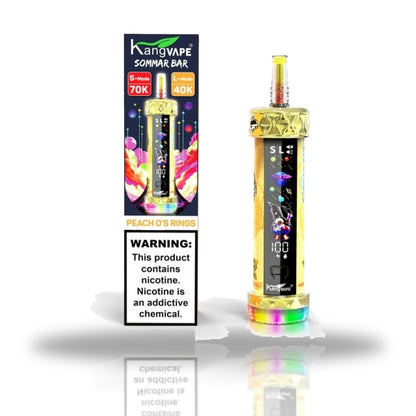 KangVape Sommar Bar 70K Disposable Hookah Vape — Peach O's Rings