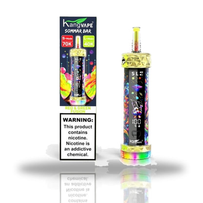 KangVape Sommar Bar 70K Disposable Hookah Vape — Red & Green Fusion