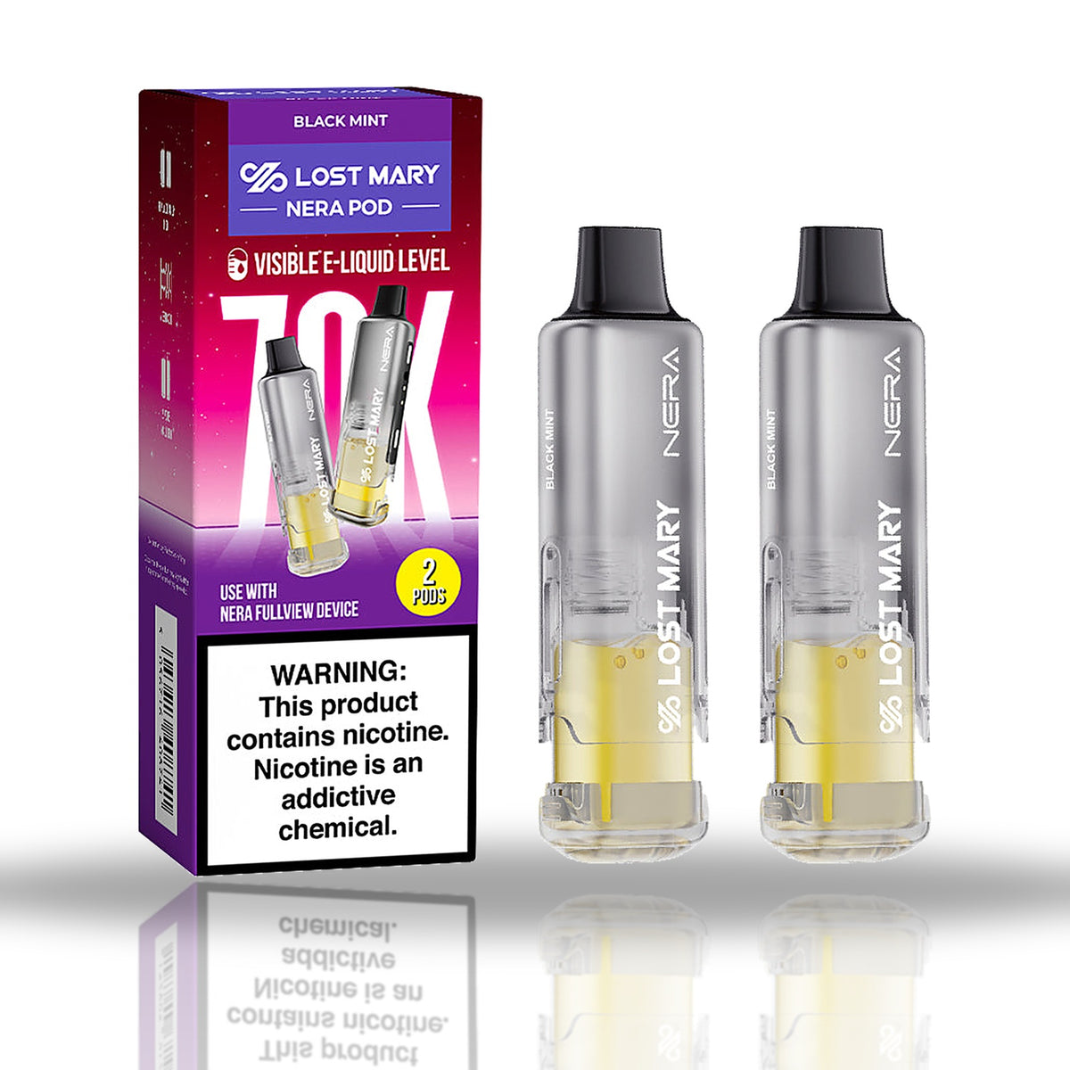 Black Mint — 2-pod pack — Lost Mary NERA Pods 70K
