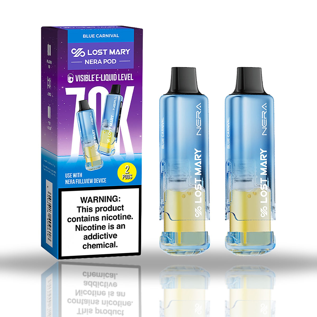Blue Carnival — 2-pod pack — Lost Mary NERA Pods 70K