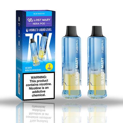 Blue Razz Ice — 2-pod pack — Lost Mary NERA Pods 70K