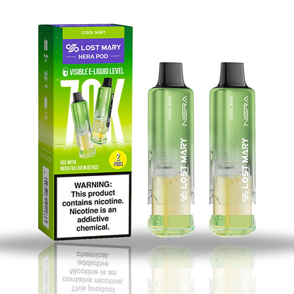 Cool Mint — 2-pod pack — Lost Mary NERA Pods 70K