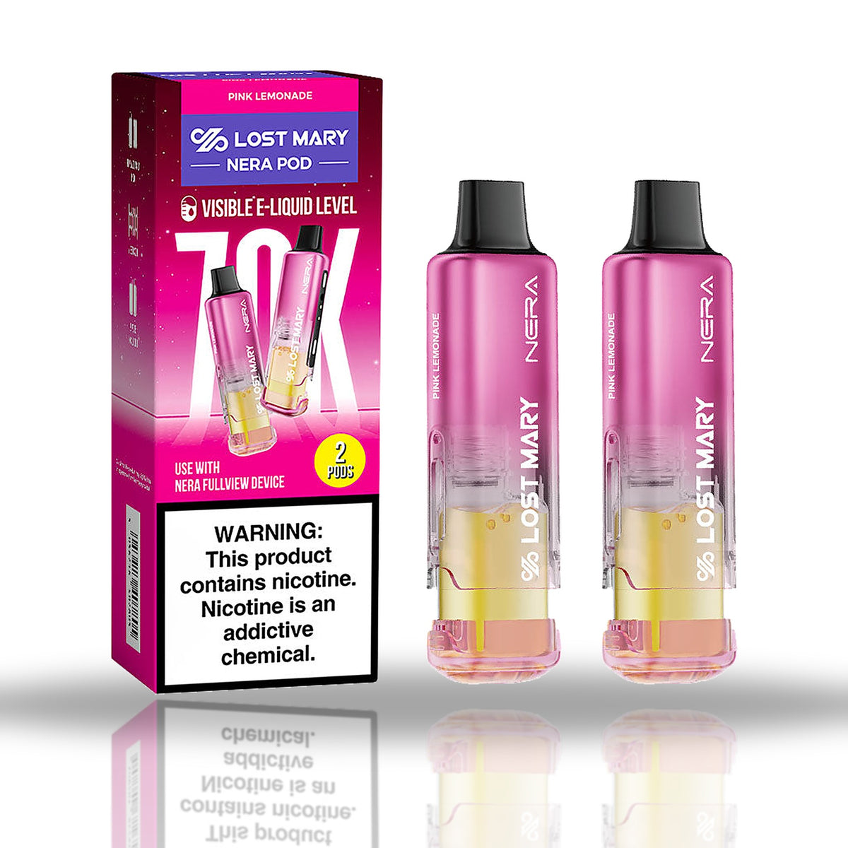 Pink Lemonade — 2-pod pack — Lost Mary NERA Pods 70K
