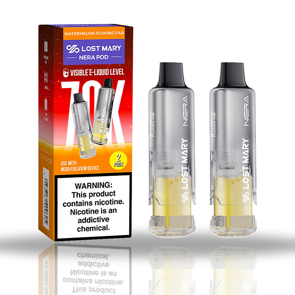 Watermelon Fcuking Fab — 2-pod pack — Lost Mary NERA Pods 70K