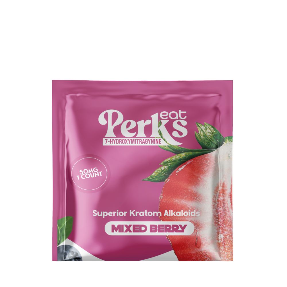 Eat Perks 7-Hydroxymitragynine 50MG 1 Count Superior Kratom Alkaloids