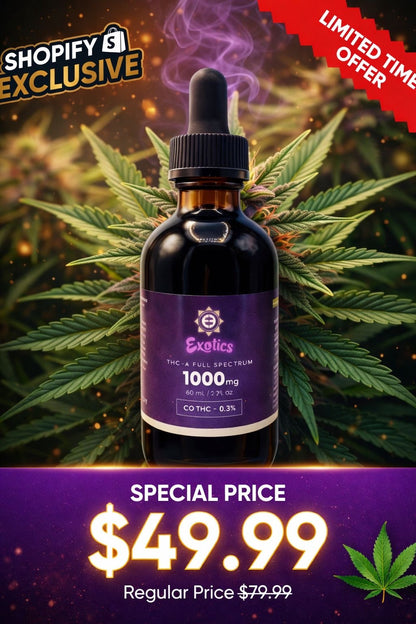 Exotics THCA Tincture – 1,000MG | High-Potency Formula - product image