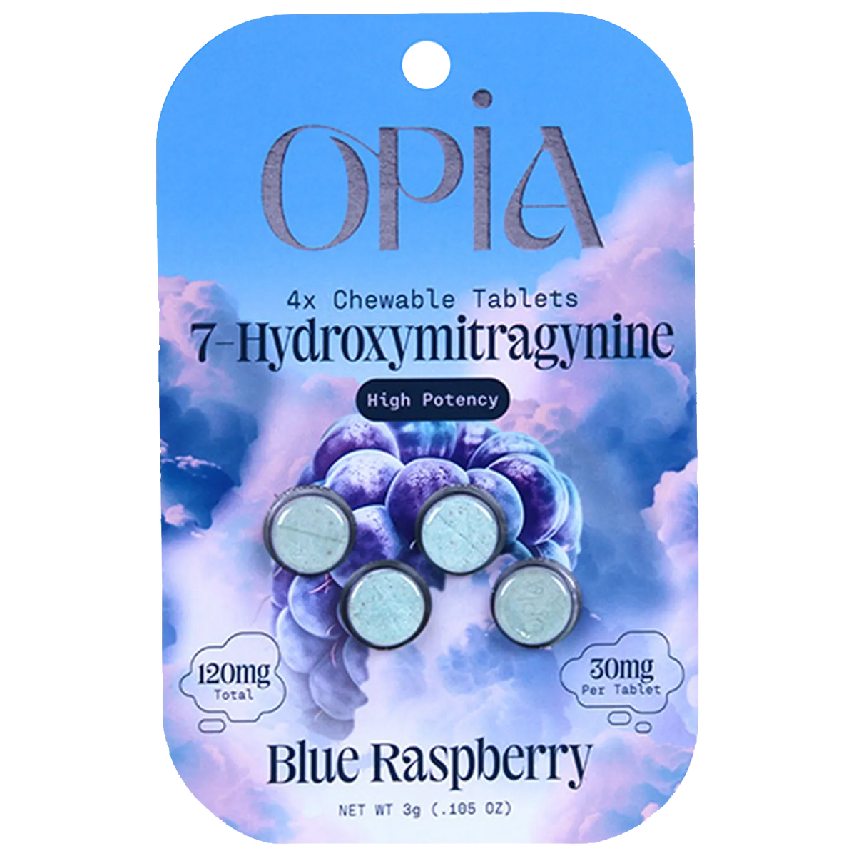 Opia 7-Hydroxymitragynine Tablets 120mg(30 mg Per Tablet)