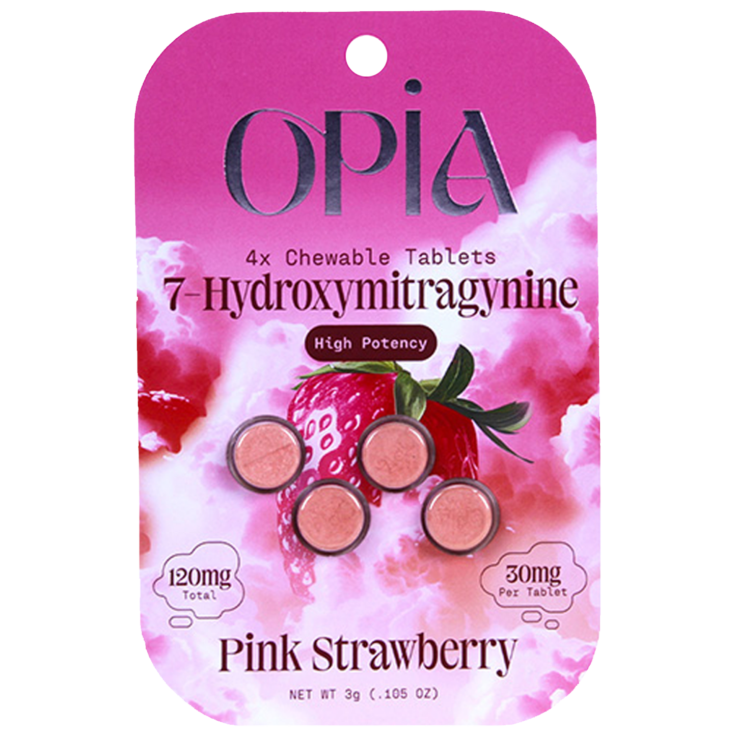 Opia High Potency 7-Hydroxymitragynine Tablets 120mg(30 mg Per Tablet)
