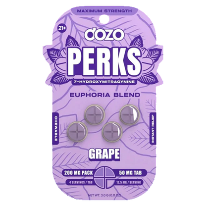 DOZO Perks 7 Hydroxymitragynine 200 MG Pack 50MG Per Tablet