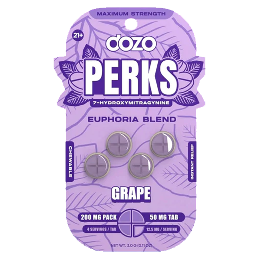 DOZO Perks 7 Hydroxymitragynine 200 MG Pack 50MG Per Tablet