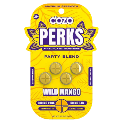DOZO Perks 7 Hydroxymitragynine 200 MG Pack 50MG Per Tablet