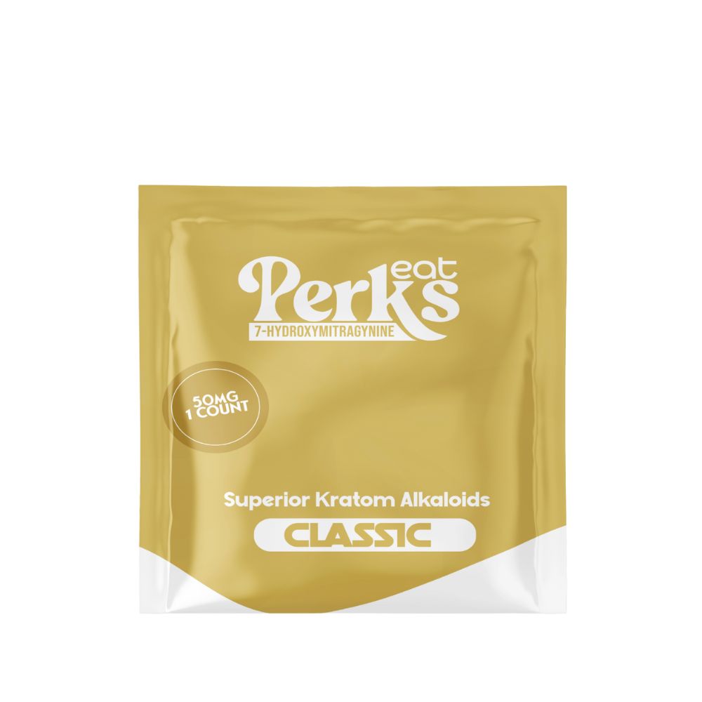 Eat Perks 7-Hydroxymitragynine 50MG 1 Count Superior Kratom Alkaloids