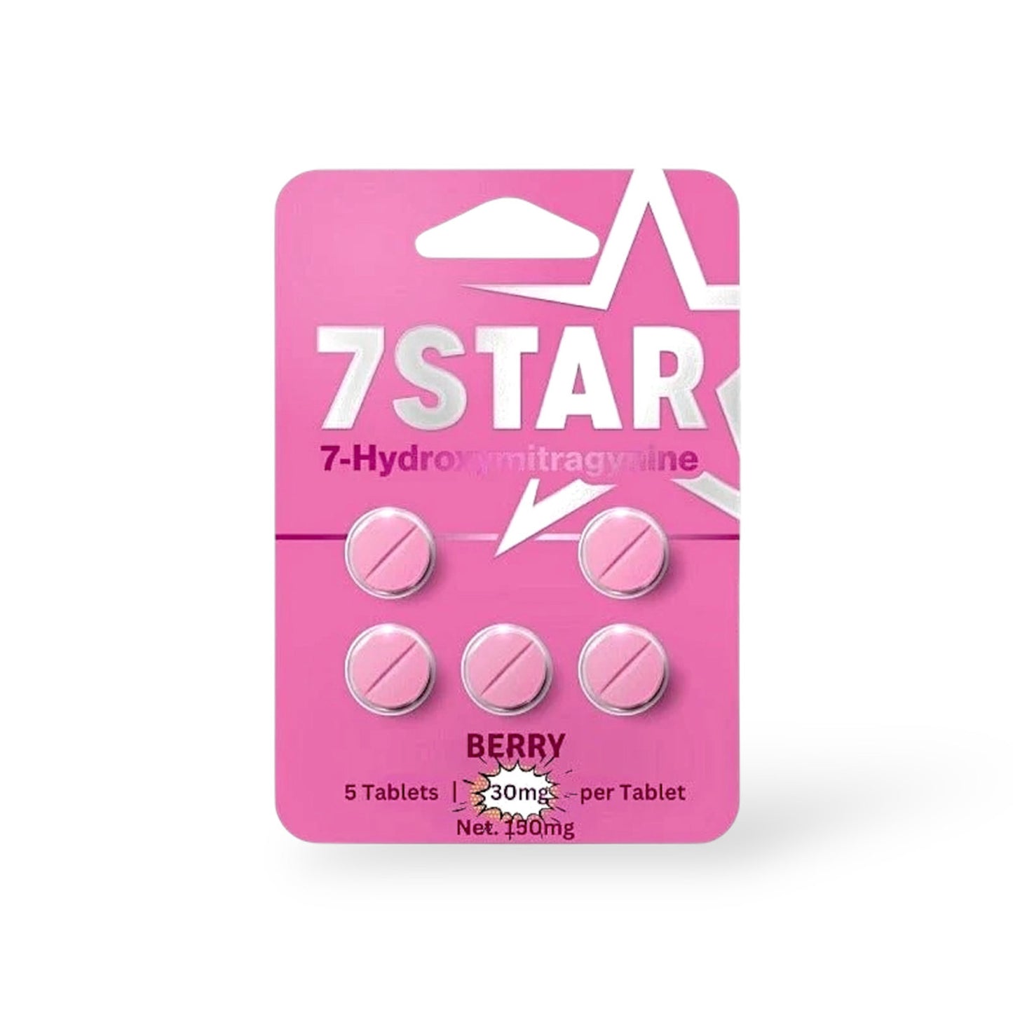 7 Star 7-Hydroxymitragynine 30Mg Per Tab(5 Pack) - packaging