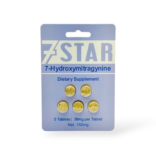7 Star 7-Hydroxymitragynine 30Mg Per Tab(5 Pack) - product front view