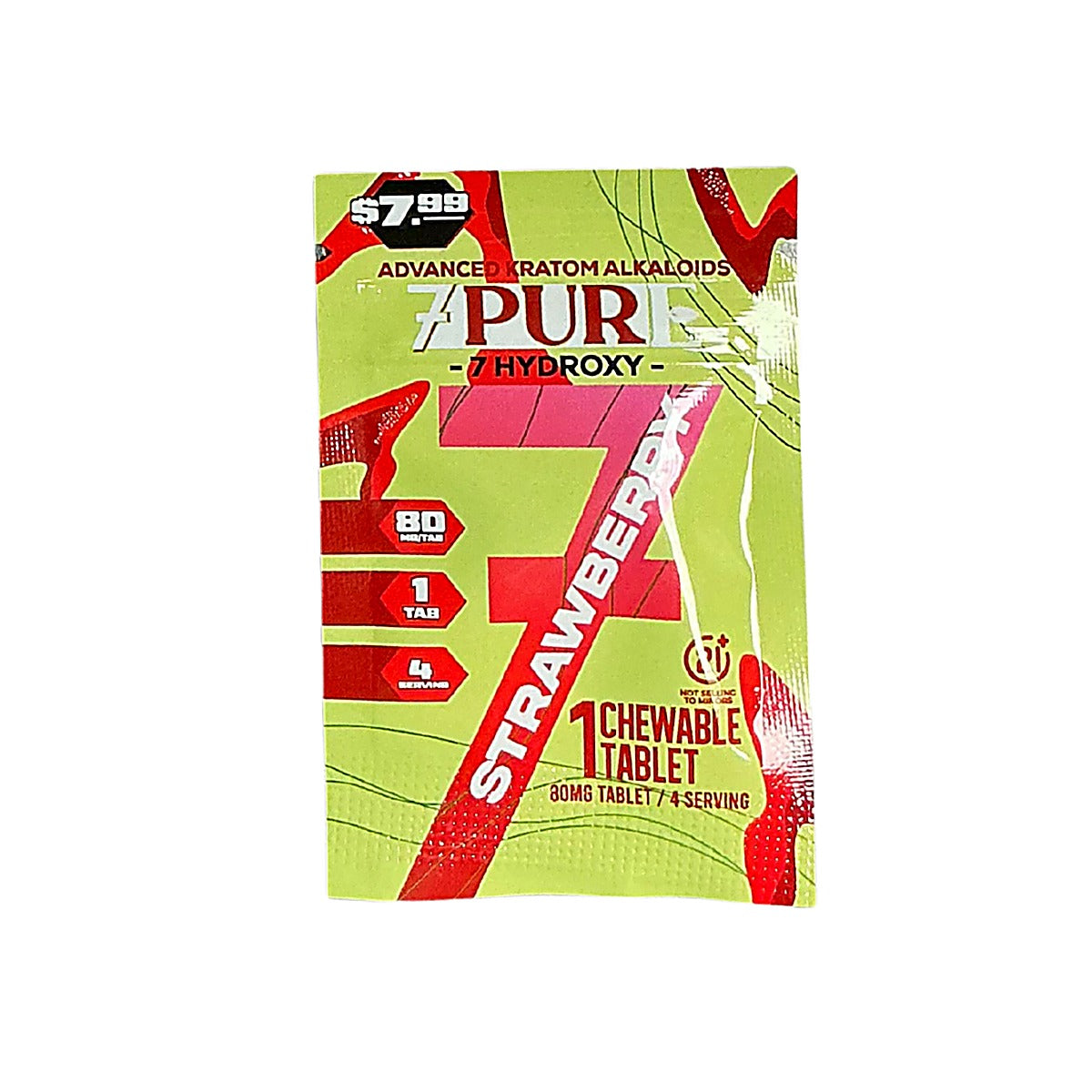 7PURE 7-Hydroxymitragynine 80Mg Tablet close-up