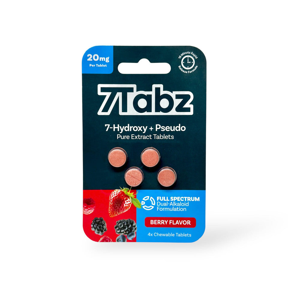 7Tabz 7-Hydroxy + Psuedo 20mg Per Tablet - close up detail
