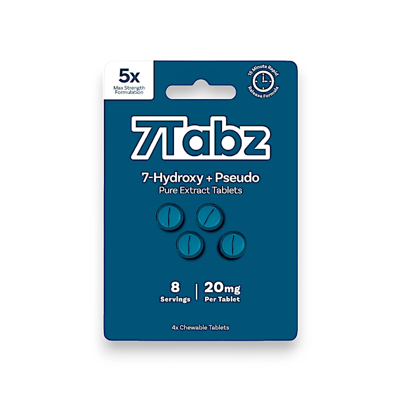 7Tabz 7-Hydroxy + Psuedo 20mg Per Tablet - product front view