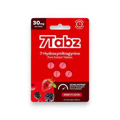 7Tabz 7-Hydroxymitragynine Kratom Extract Tablets 30Mg Per Tablet Ultra Potent - close up detail