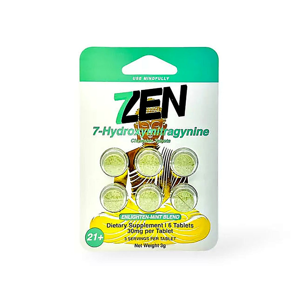 7Zen 7-Hydroxymitragynine 30MG Enlighten-Mint Blend packaging