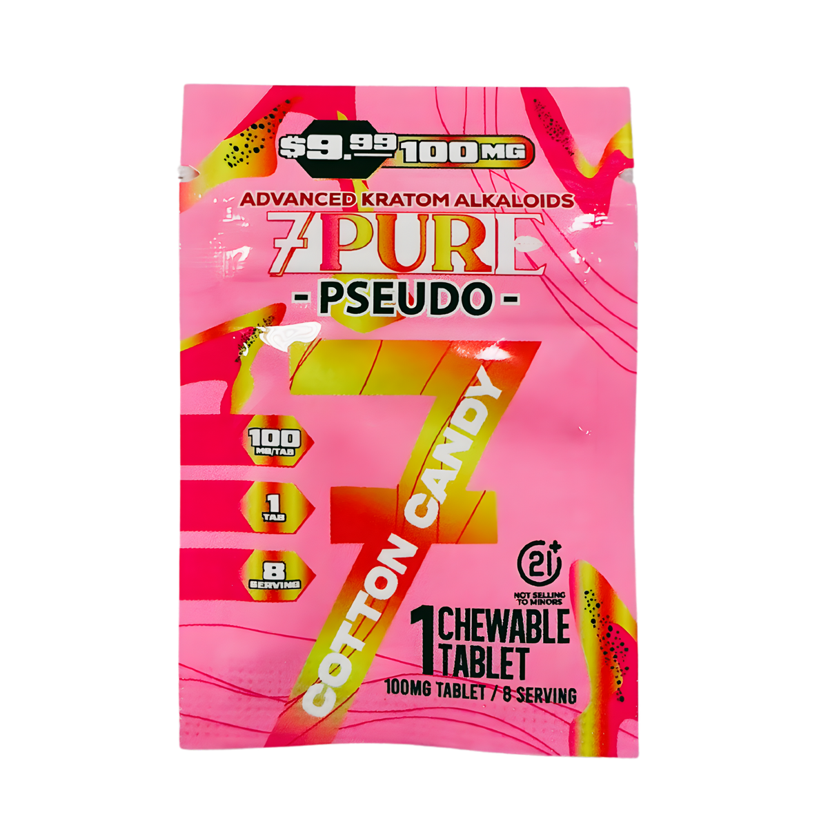 7PURE 7-Hydroxymitragynine w/ Pseudo 100Mg Tablet