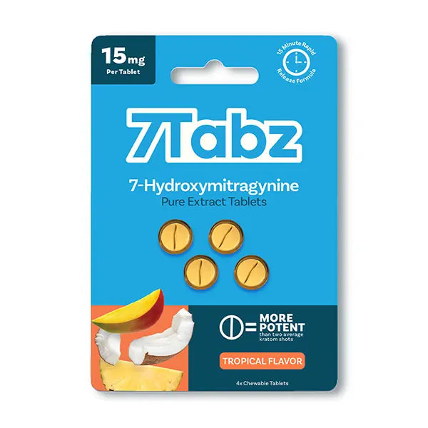 7Tabz 7-Hydroxymitragynine Kratom Extract Tablets (4x15MG) - packaging